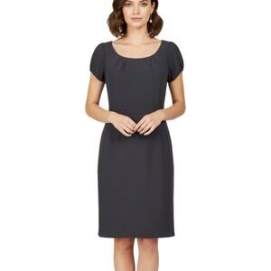 NWT K Dress Women’s Size 14 Black Gold Lined Sheath Bodycon Career Office Party